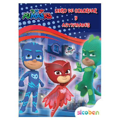 LIBRO DE COL Y ACTV / PJ MASKS