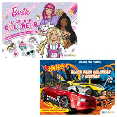 BLOCK PARA COLOREAR | Mattel