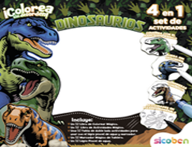 SET DE ACTIVIDADES 4 EN 1 - DINOSAURIOS