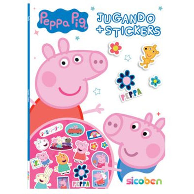 Jugando + Stickers Peppa Pig