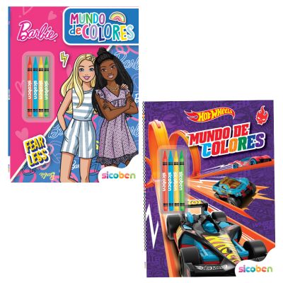 Mundo de colorear Barbie - Hotwheels