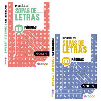 INCREIBLES SOPAS DE LETRAS 80 Paginas