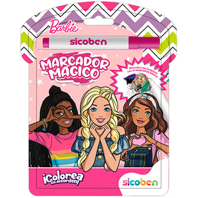 LIBRO DE COLOREAR CON MARCADOR MAGICO | BARBIE