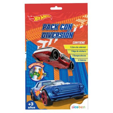 Hotwheels Pack con Diversión de Rompecabezas