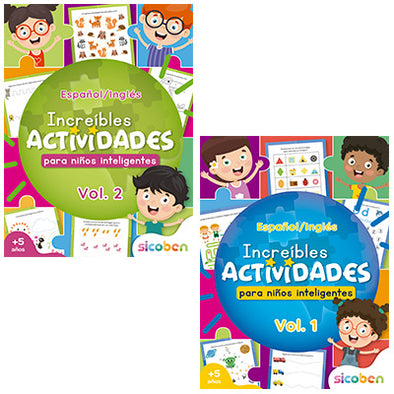 INCREIBLE ACTIVIDADES PARA NIÑOS INTELIGENTES
Español / Ingles
