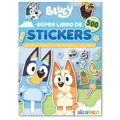 SUPER BLOCK DE STICKERS/BLUEY