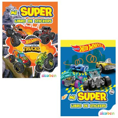 Super Libro de Act Hotwheels Azul / Naranja