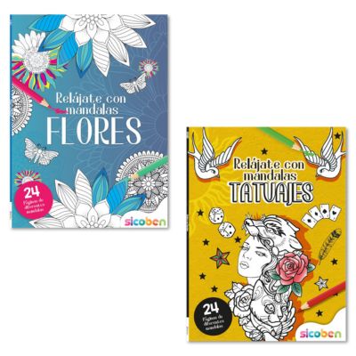 RELAJATE CON MANDALAS Y FLORES/SICOBEN