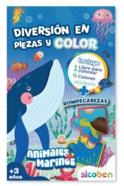PACK DIVERSION EN PIEZAS Y COLOR ANIMALESDELMAR