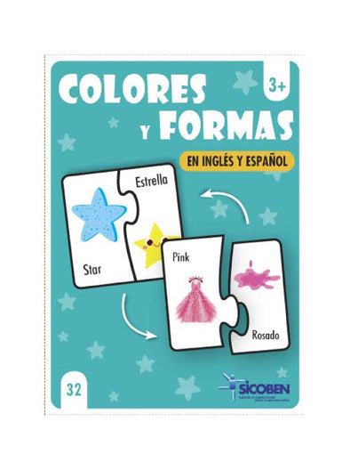 Juego Didáctico -  Colores y Formas - Inglés y Español - 64 piezas