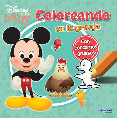 Libros para Colorear - Disney® Baby - Contornos Gruesos - En la Granja