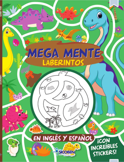 Mega Mente LABERINTOS Dinosaurios