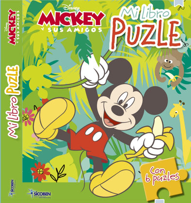 Libro Rompecabezas - Mickey en la Selva - Mi Libro Puzzle