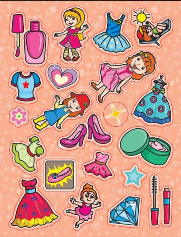 Libro Pega Color Girly Accesorios