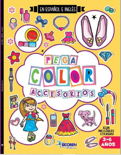 Libro Pega Color Girly Accesorios